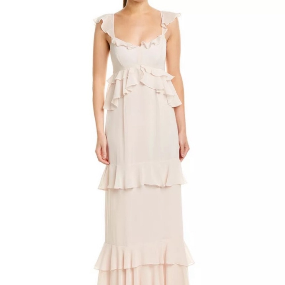 LOOKING FOR: wayf gwyneth ruffle maxi dress